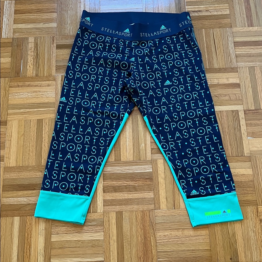 ADIDAS BY STELLA MCCARTNEY STELLA SPORT Cropped Hoodie & Running Tights Set L - Picture 11 of 16